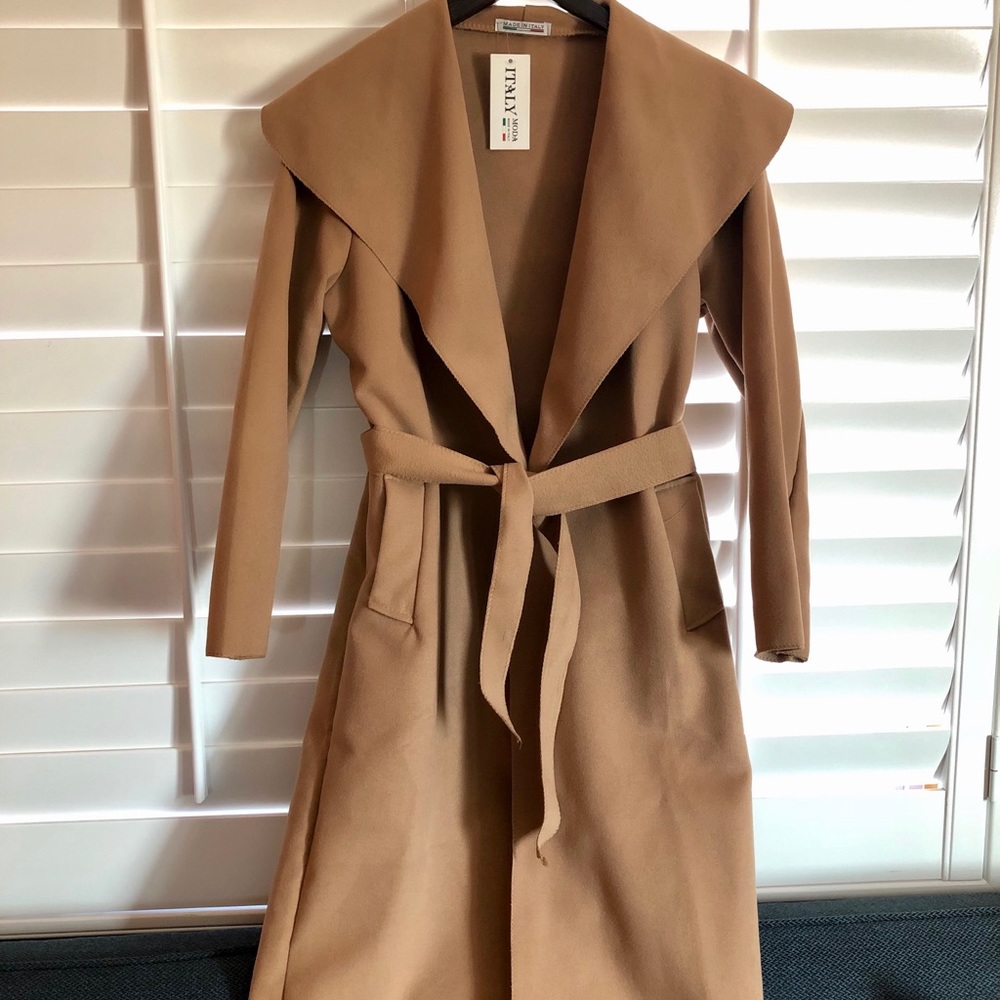 Moda Made in Italy Camel Colored Coat